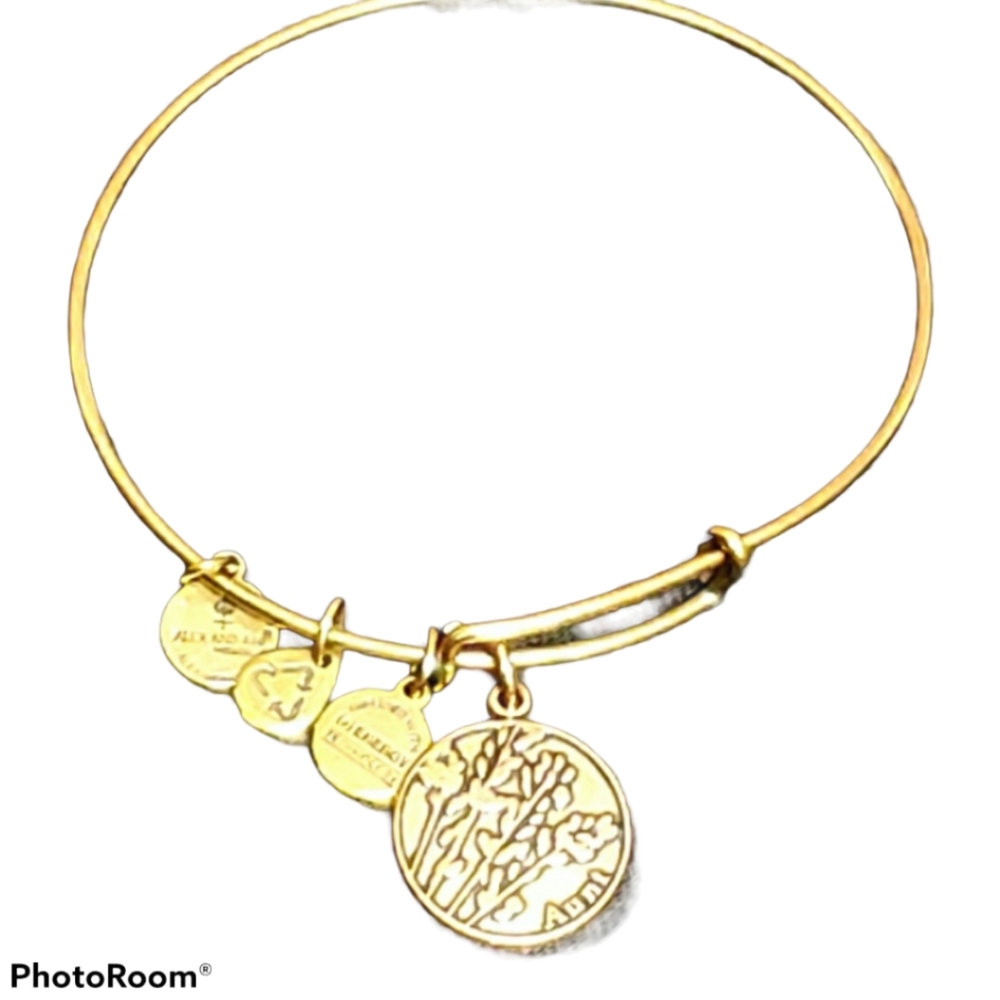 Alex & Ani "Aunt" Rose Goldtone Bracelet